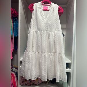 Lilly Pulitzer Novella Swing Dress White Size L
